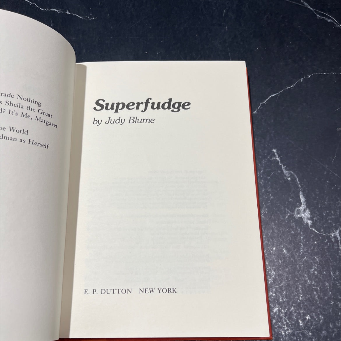 superfudge book, by Judy Blume, 1980 Hardcover image 2