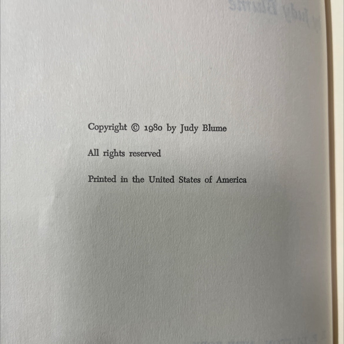 superfudge book, by judy blume, 1980 Hardcover image 3