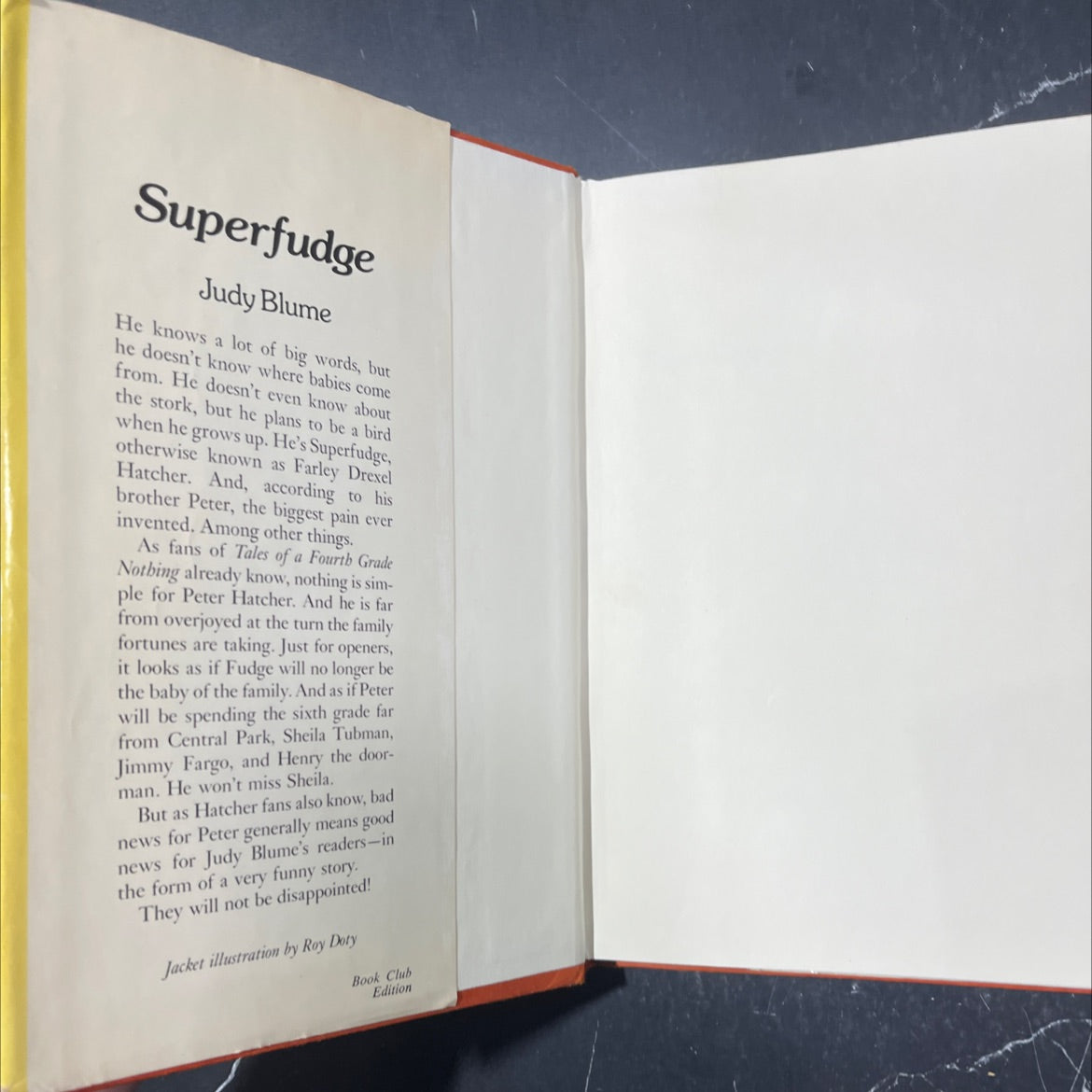 superfudge book, by judy blume, 1980 Hardcover image 4