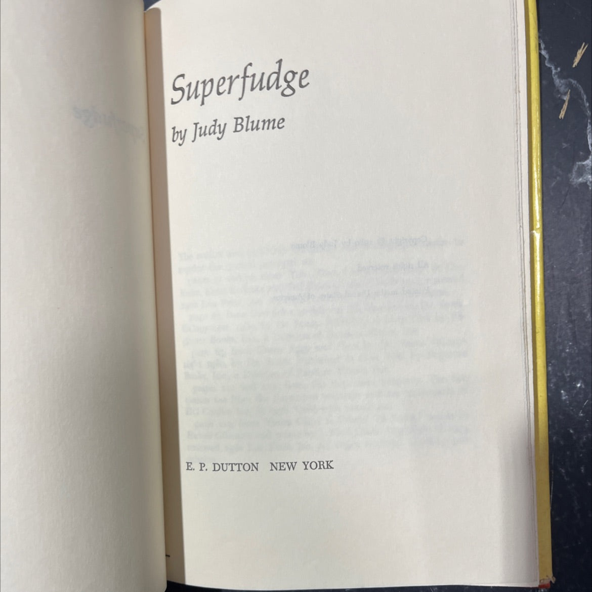 superfudge book, by judy blume, 1980 Hardcover image 2