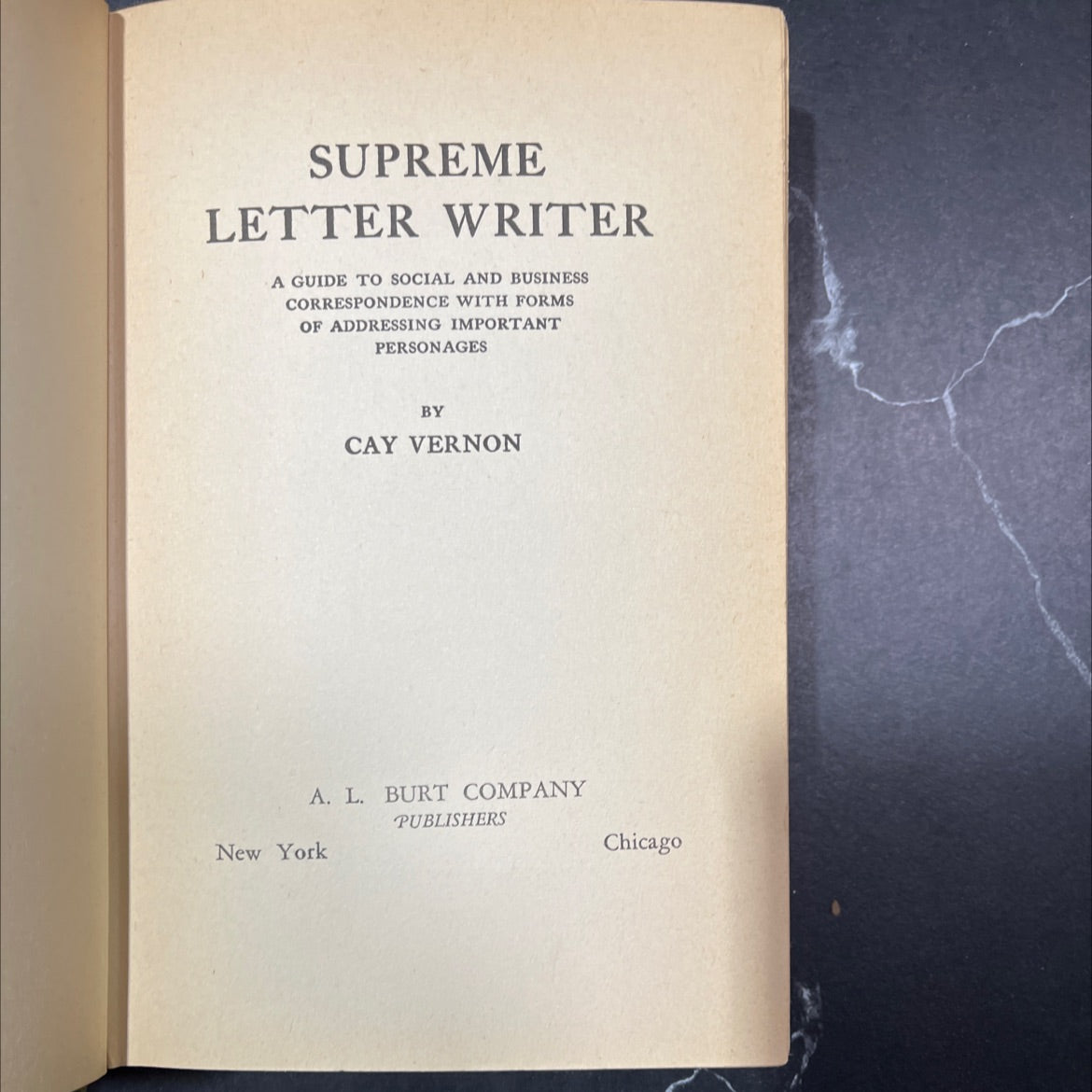 supreme letter writer a guide to social and business correspondence with forms of addressing important personages book, image 2