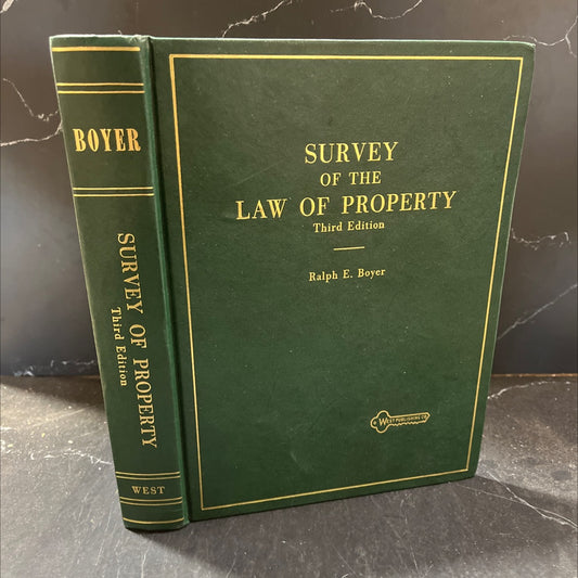 survey of the law of property book, by ralph e. boyer, 1981 Hardcover image 1