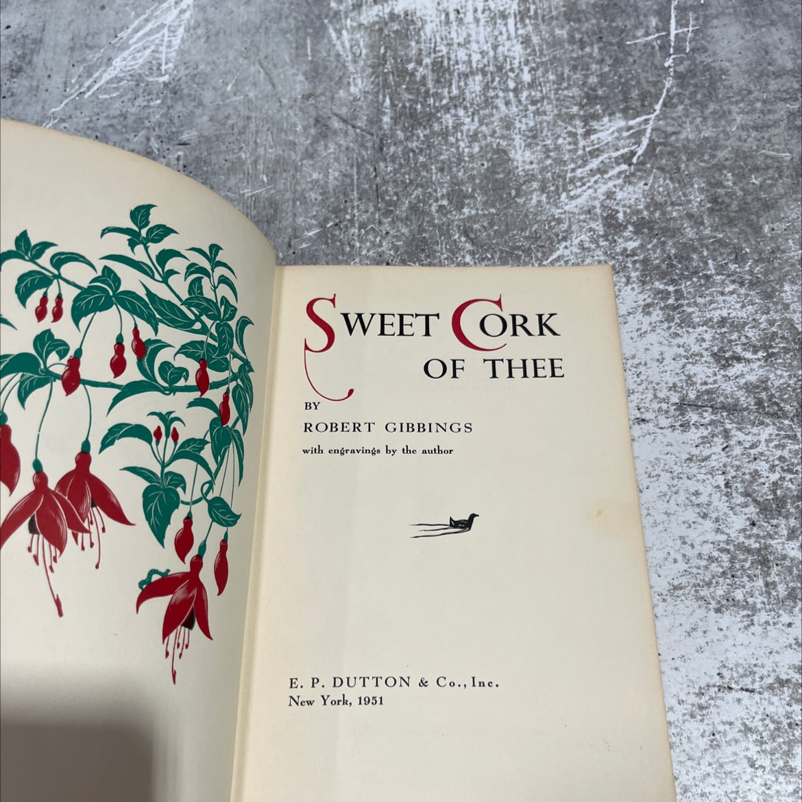 sweet cork of thee book, by robert gibbings, 1951 Hardcover image 2