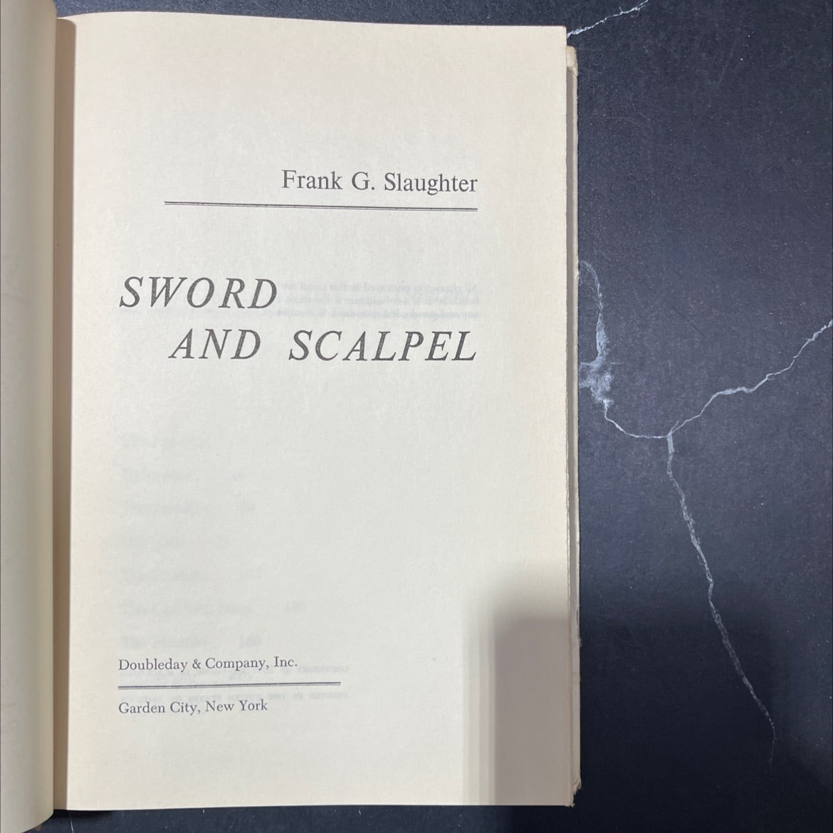 sword and scalpel book, by Frank G. Slaughter, 1957 Hardcover image 2