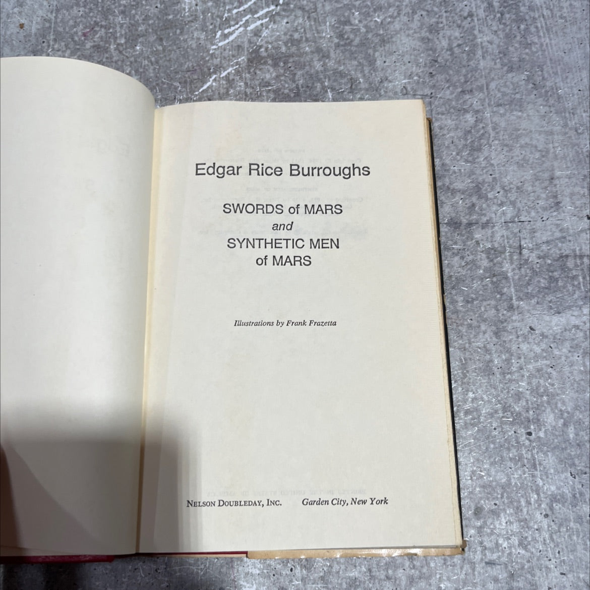 swords of mars and synthetic men of mars book, by edgar rice burroughs, 1966 Hardcover image 2
