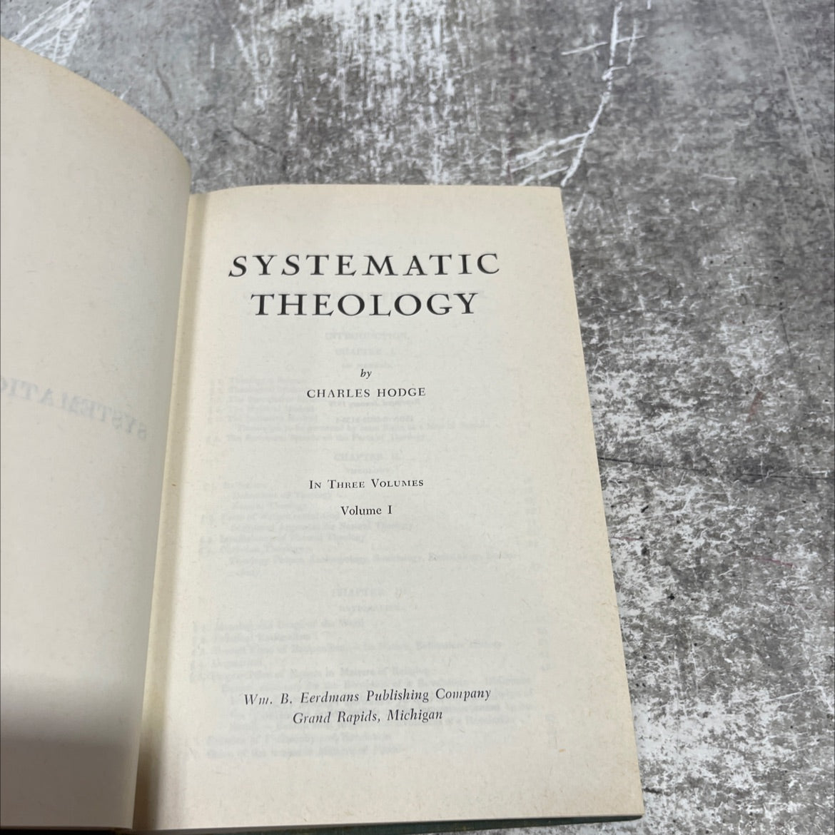 systematic theology itamateye book, by charles hodge, 1979 Hardcover image 2