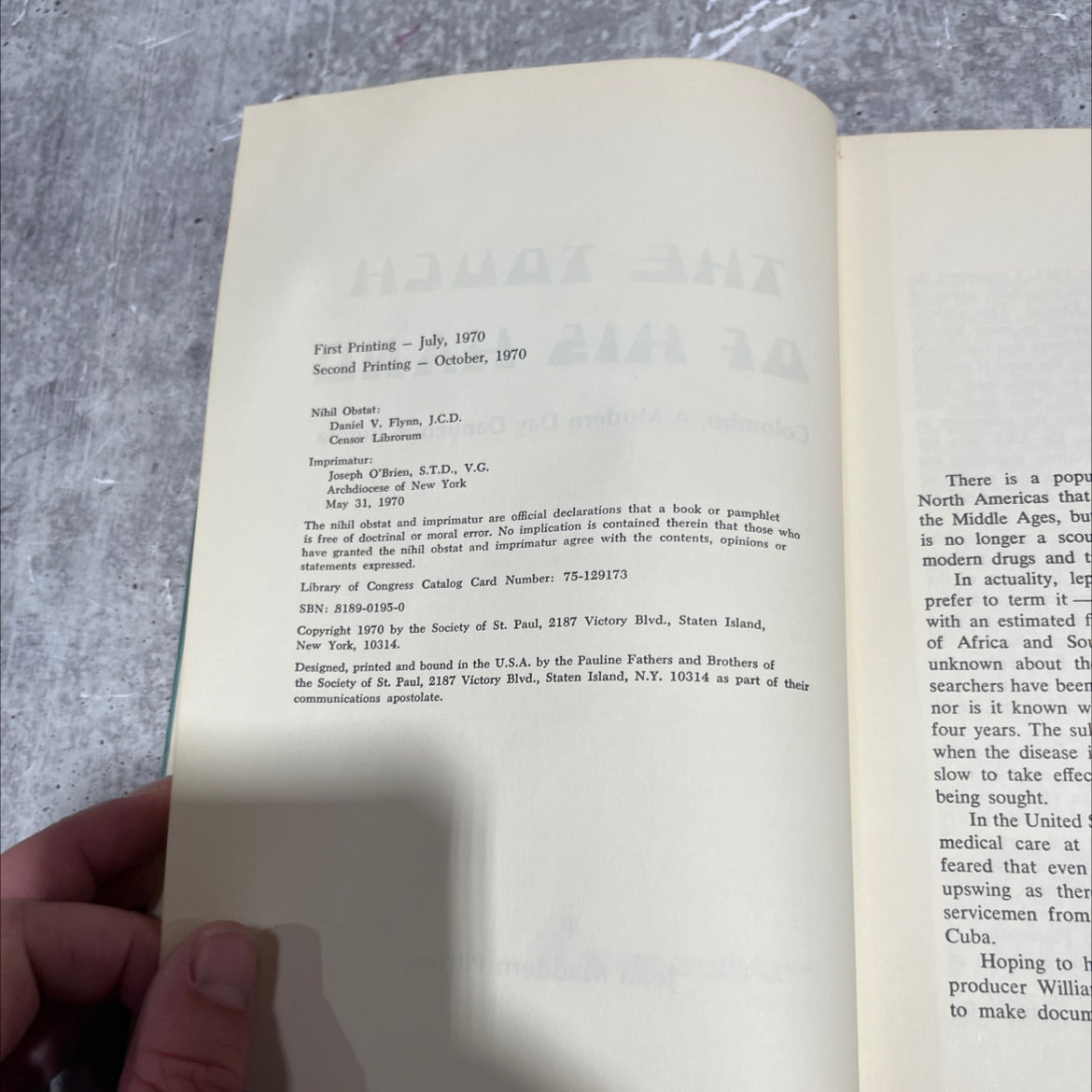 t. paul the taцен af a15 hand colombo, a modern day damien in burma book, by jean maddern pitrone, 1970 Hardcover image 3