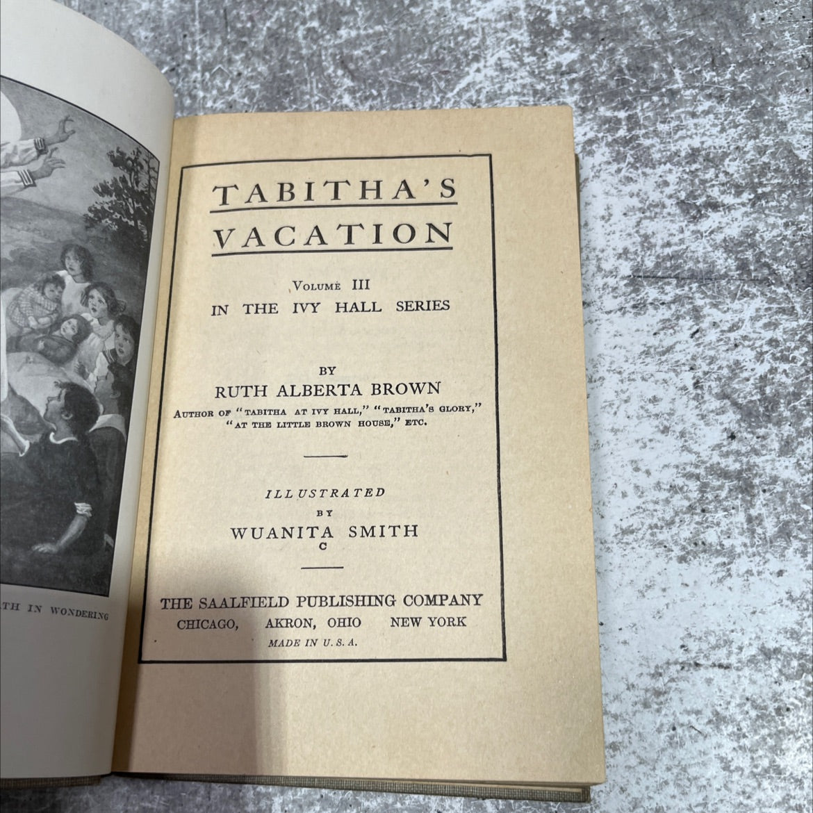 tabitha's vacation volume iii in the ivy hall series book, by ruth alberta brown, 1913 Hardcover image 2