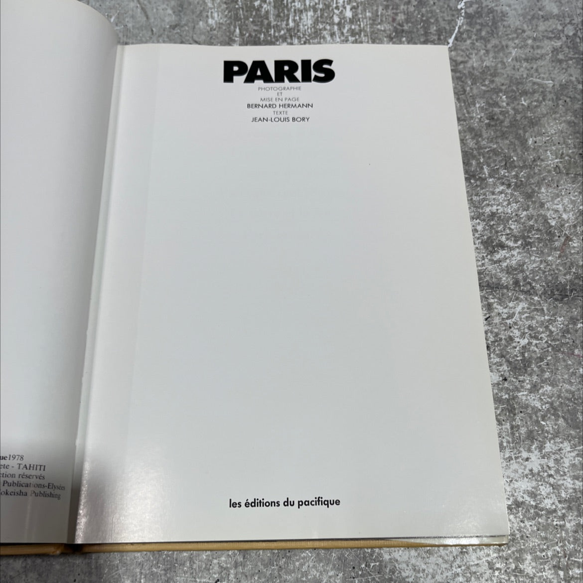 tahiti book, by jean-louis bory, 1978 Hardcover image 2