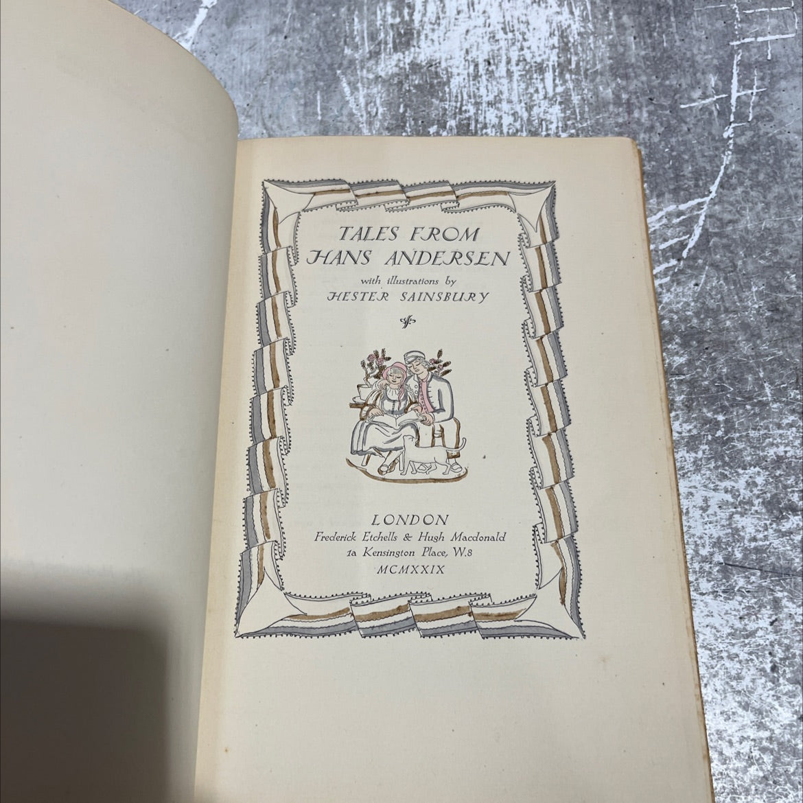 tales from hans andersen book, by unknown, 1929 Hardcover image 2