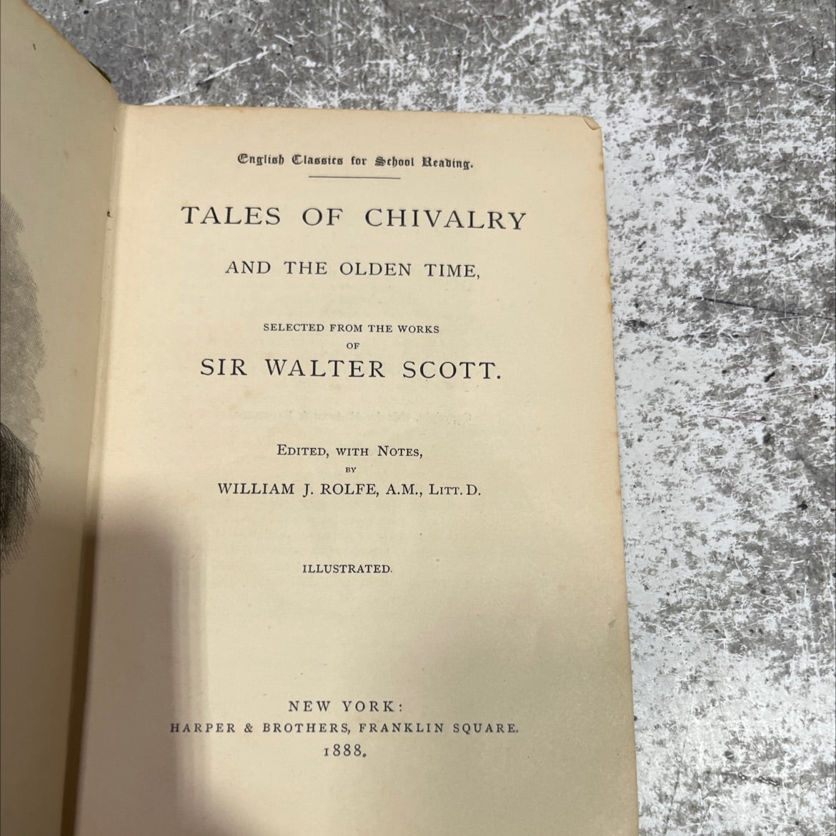 tales of chivalry and the olden time book, by sir walter scott, 1888 Hardcover image 2