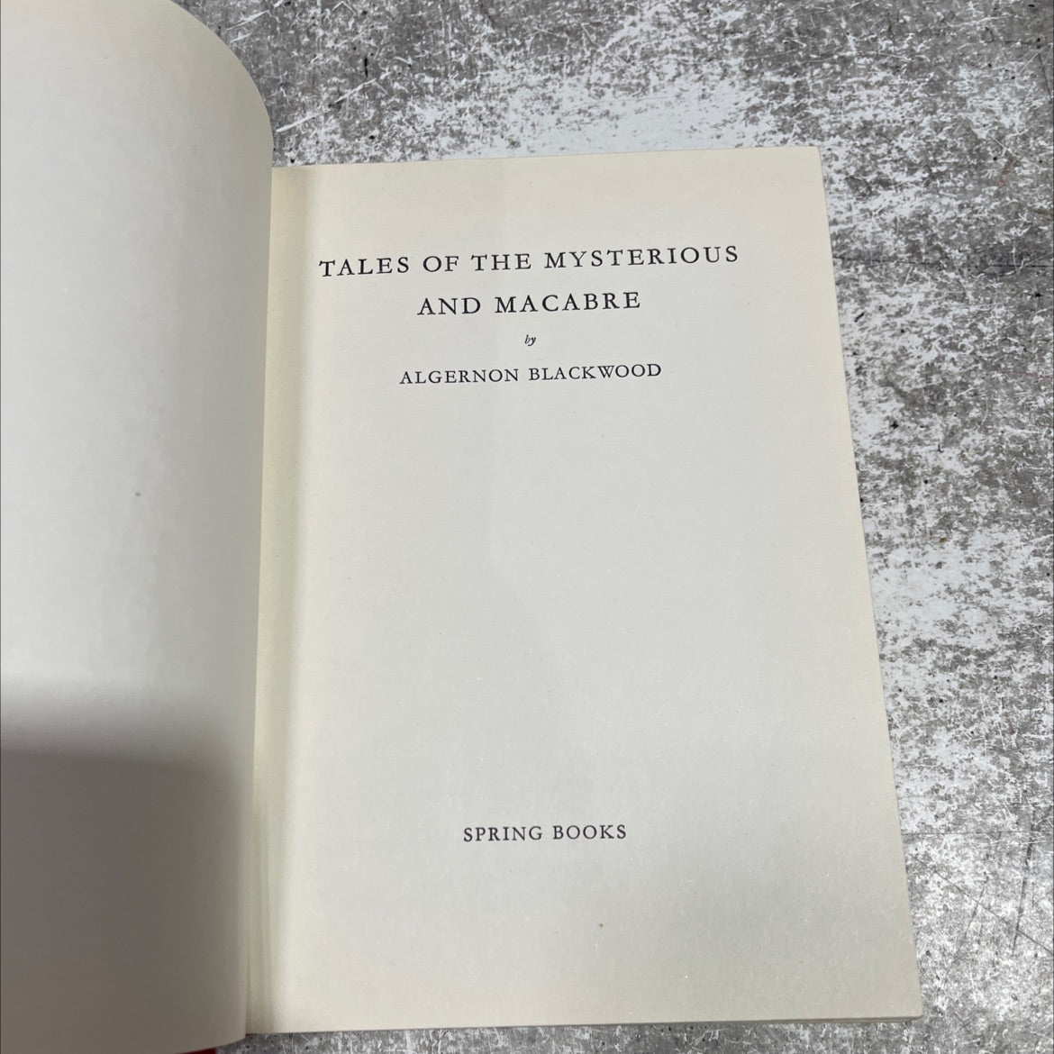 tales of the mysterious and macabre book, by algernon blackwood, 1968 Hardcover image 2