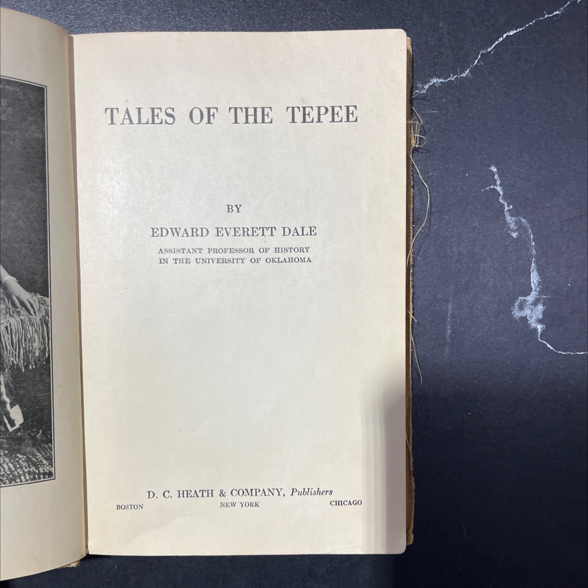 tales of the tepee book, by edward everett dale, 1920 Hardcover image 2