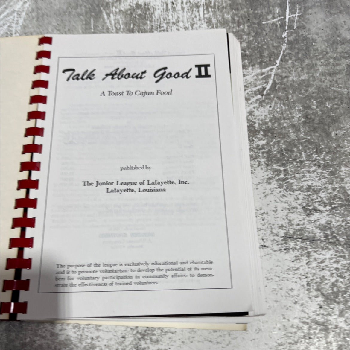 talk about good ii a toast to cajun food book, by Vaughan Burdin Baker, 1979 Hardcover image 2