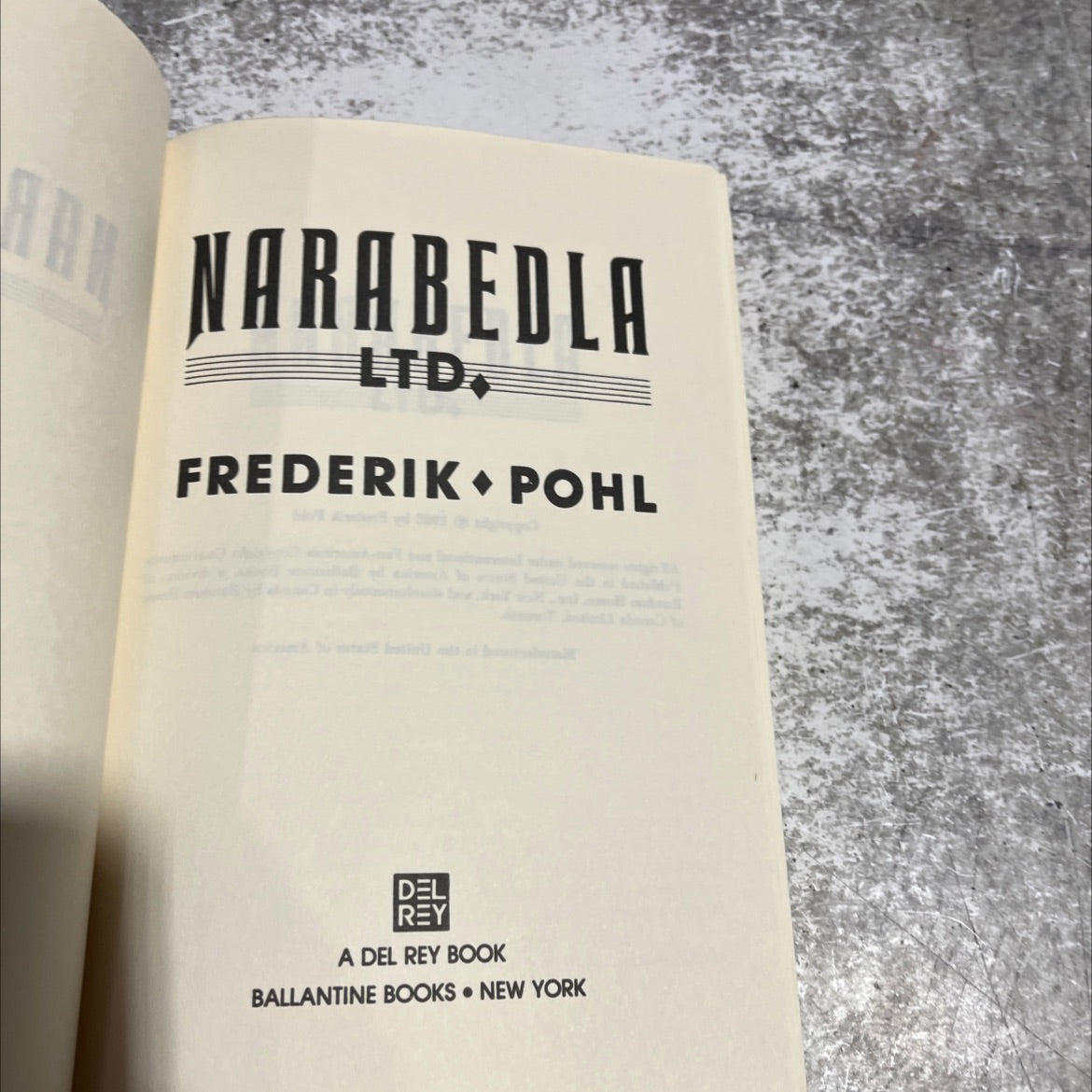 tannarabledla book, by frederik pohl, 1988 Hardcover image 2