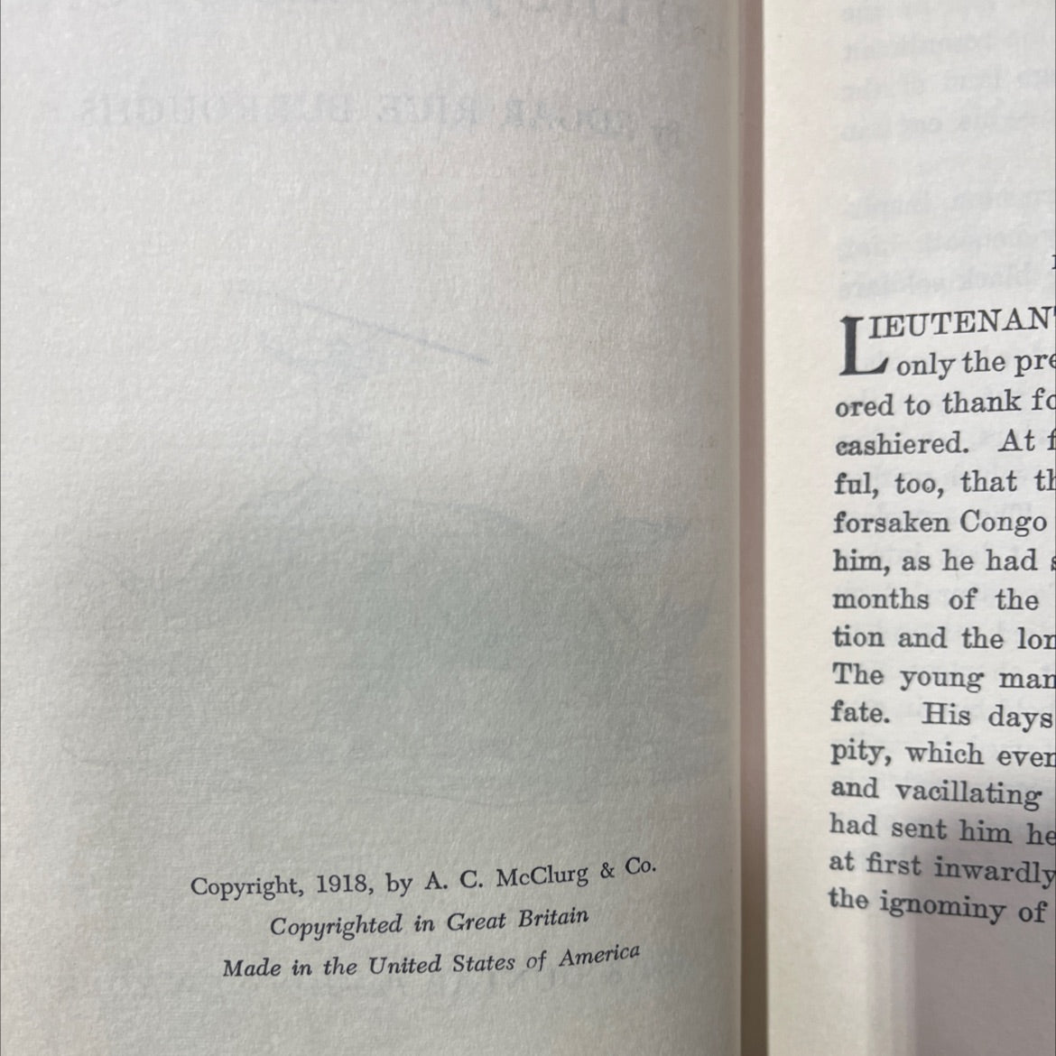 tarzan and the jewels of opar book, by edgar rice burroughs, 1918 Hardcover image 3