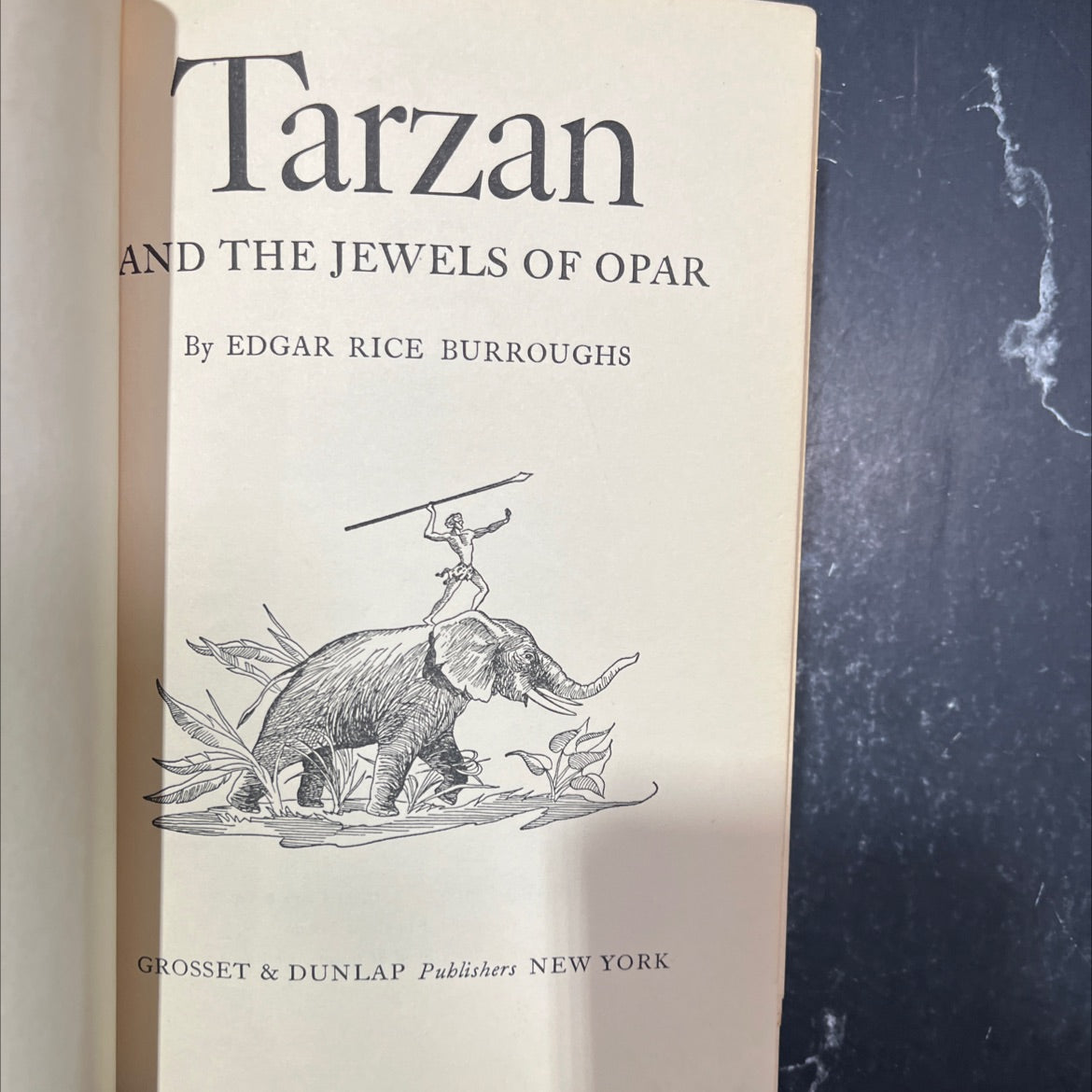 tarzan and the jewels of opar book, by edgar rice burroughs, 1918 Hardcover image 2