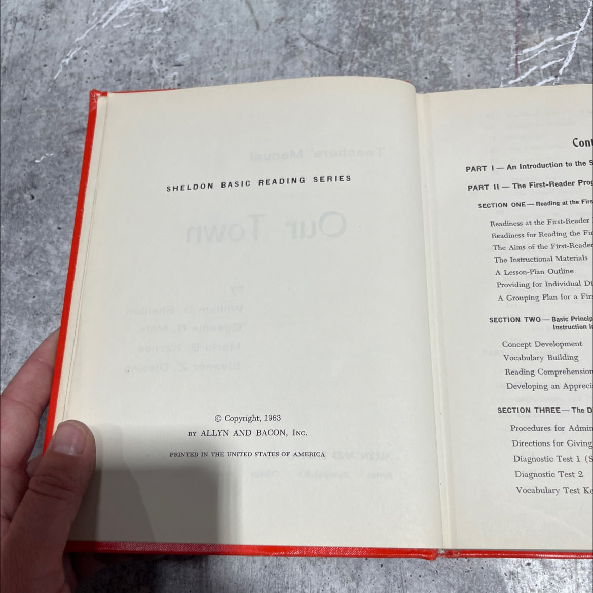 teachers' manual our town book, by William D. Sheldon, Queenie B. Mills, Merle B. Karnes, Eleanor Z. Diesing, 1963 image 3
