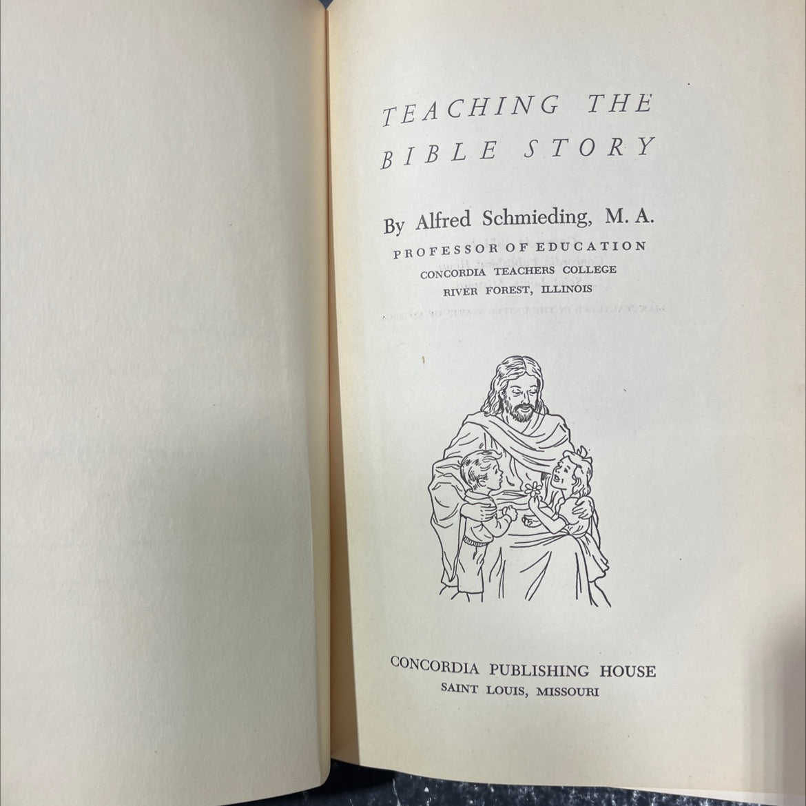 teaching the bible story book, by alfred schmieding, 1951 Hardcover image 2