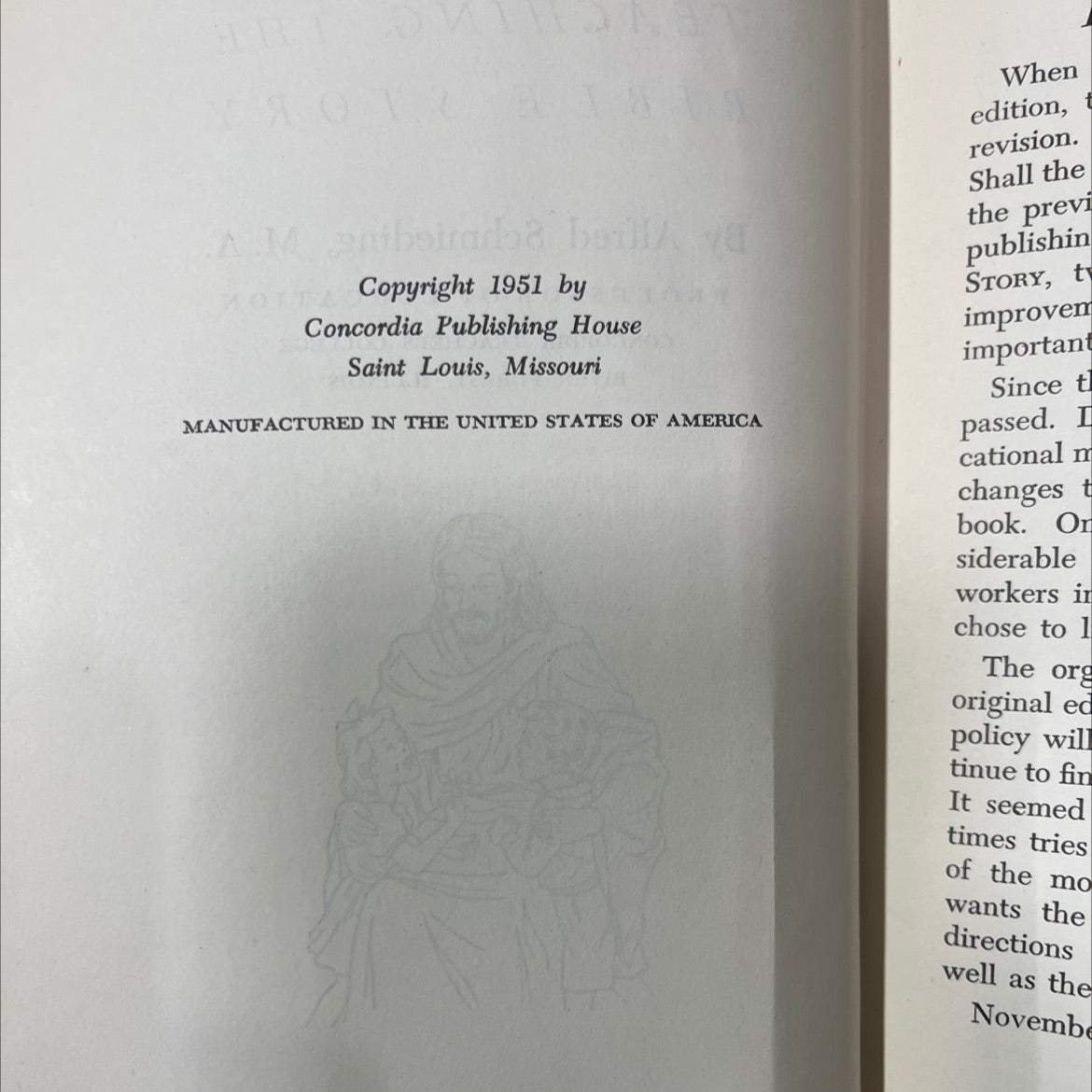 teaching the bible story book, by alfred schmieding, 1951 Hardcover image 3