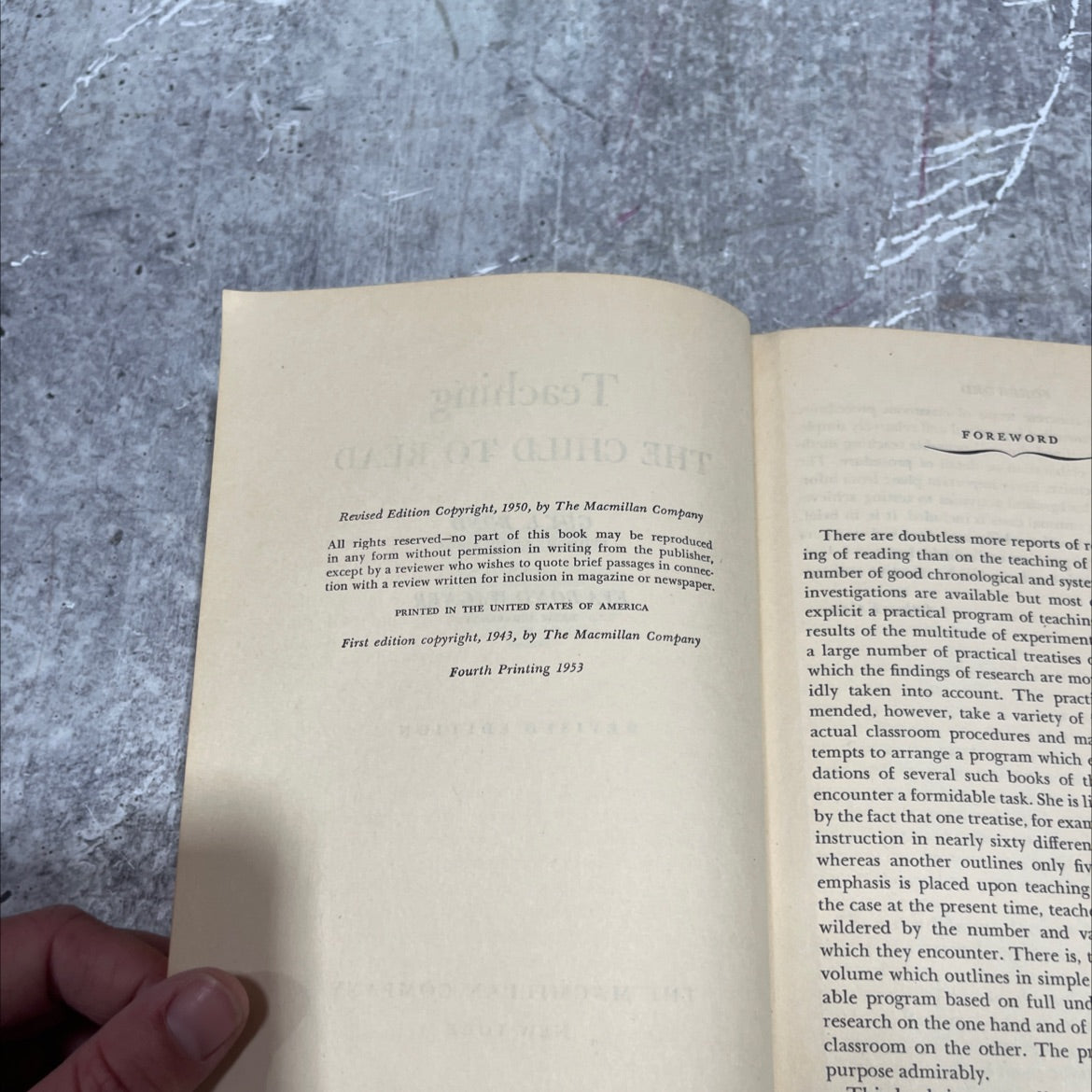 teaching the child to read book, by guy l. bond & eva bond wagner, 1950 Hardcover image 3
