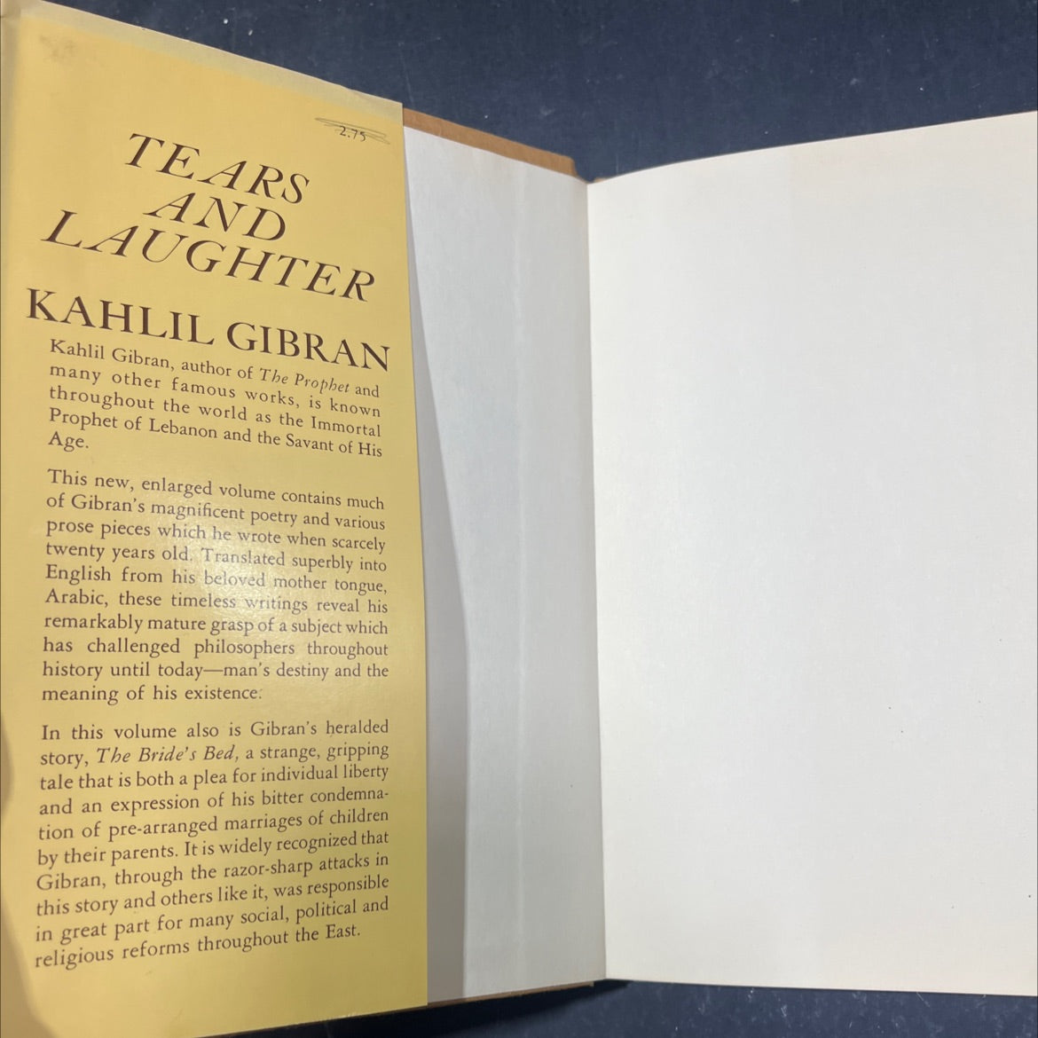 tears and laughter book, by Kahlil Gibran, 1949 Hardcover image 4