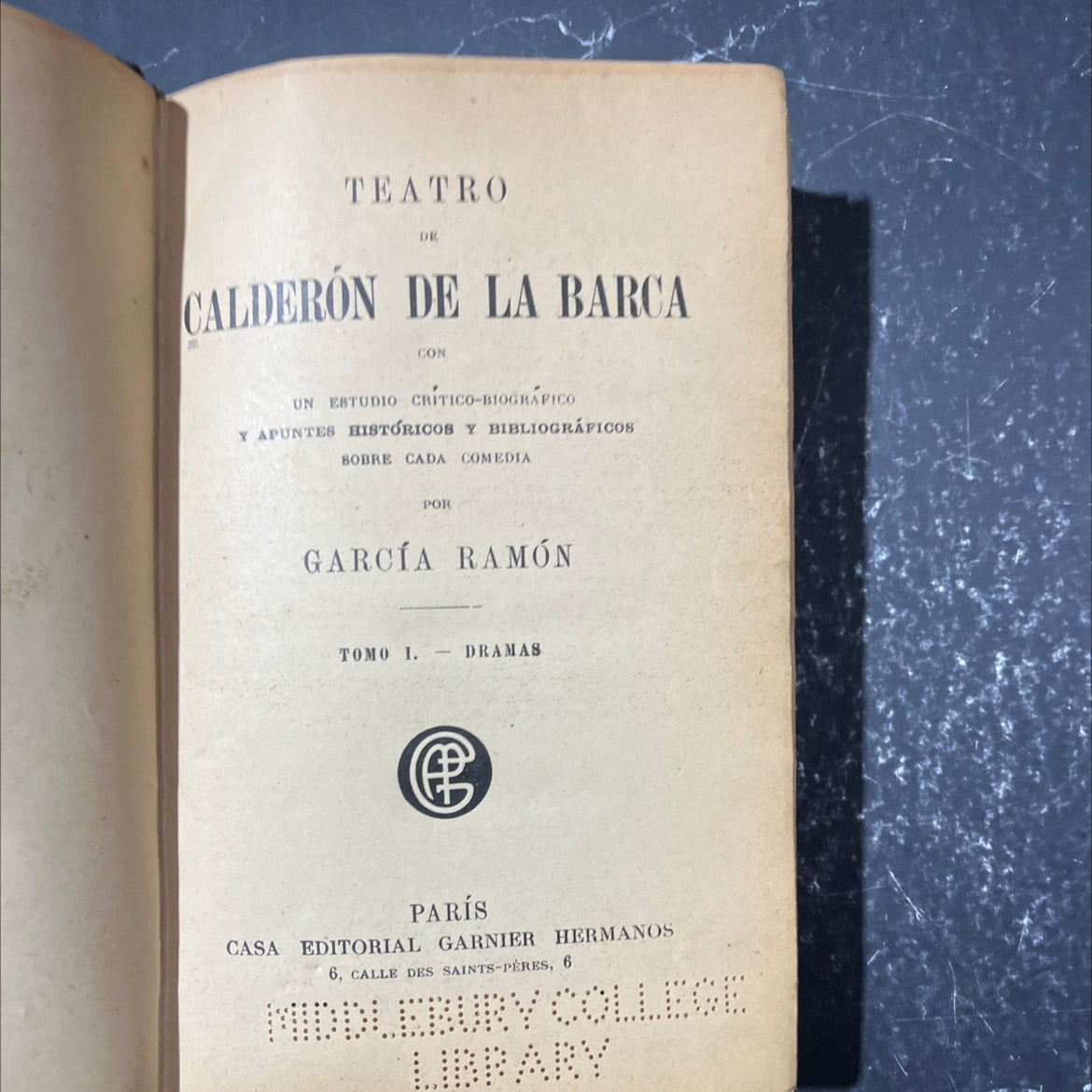 teatro book, by calderón de la barca, unknown Leather image 2