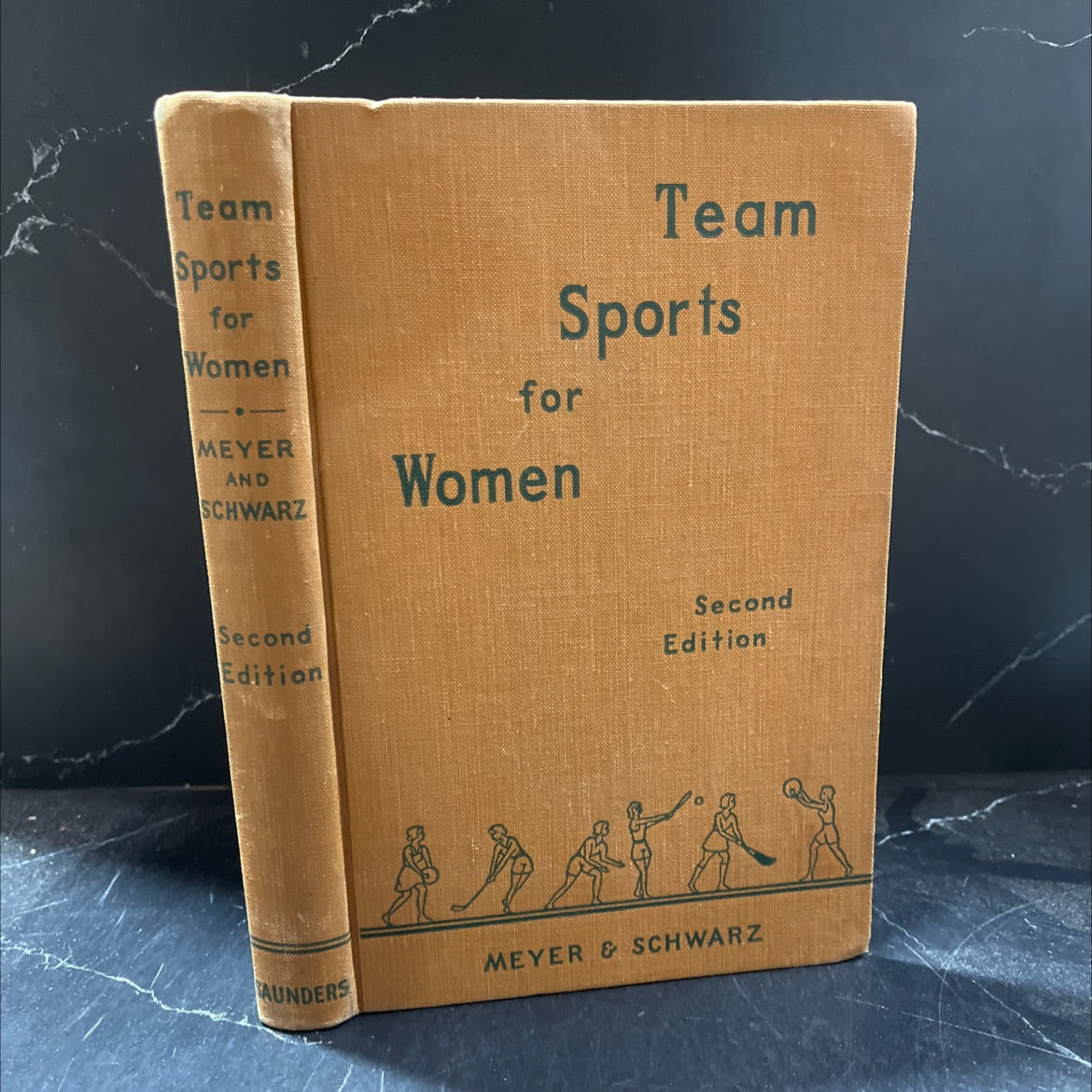 technic of team sports for women book, by margaret h. meyer, ph.d., marguerite m. schwarz, ph.d., 1953 Hardcover image 1