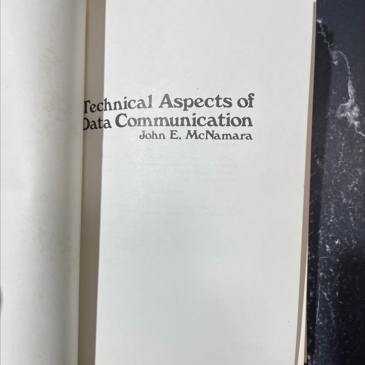 technical aspects of data communication book, by john e. mcnamara, 1978 Hardcover image 2