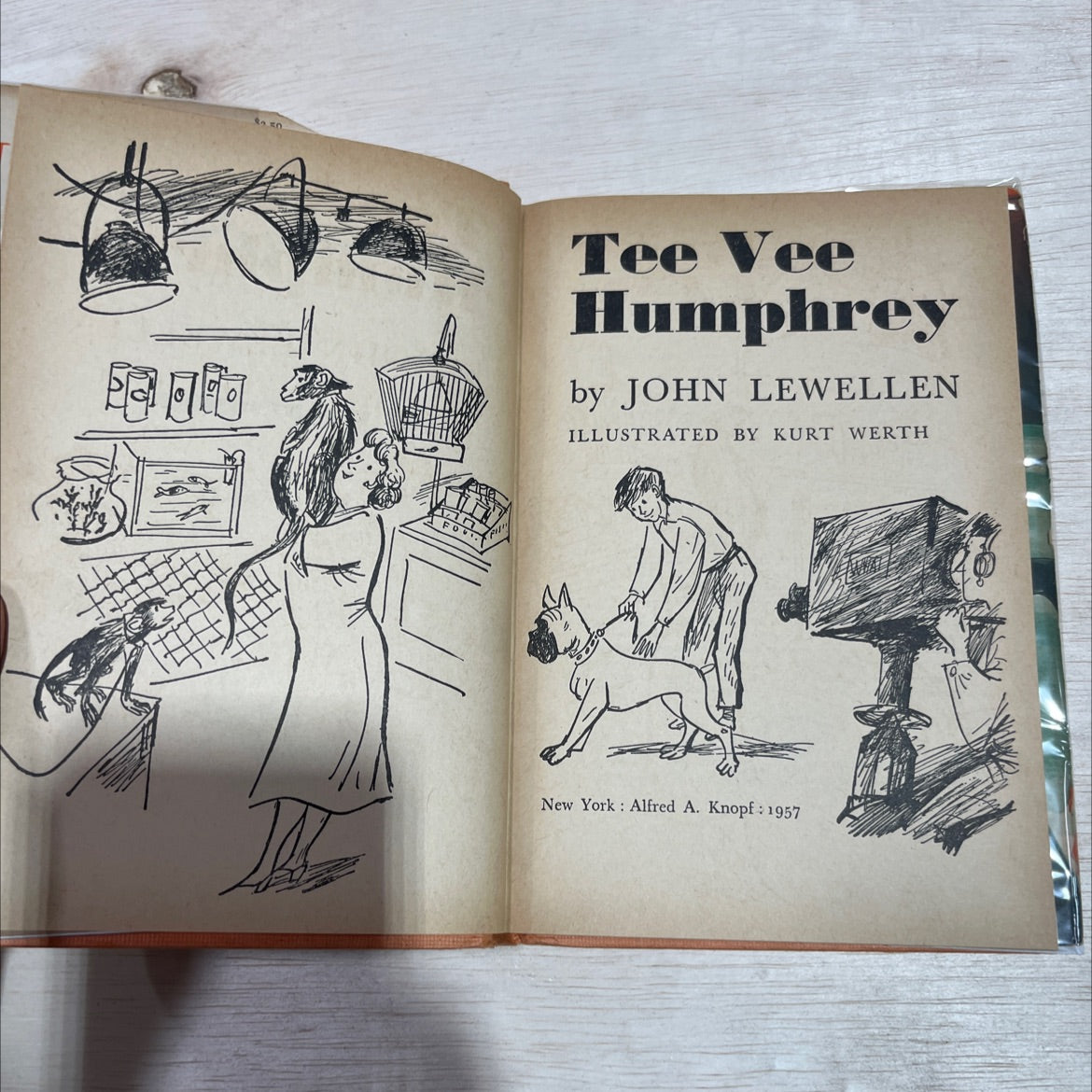 tee vee humphrey book, by john lewellen, 1957 Hardcover image 2