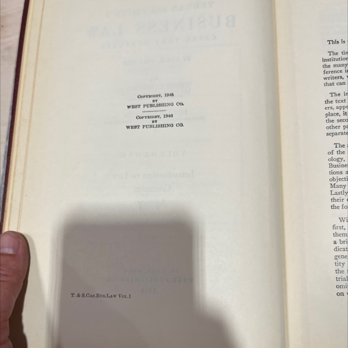 teevan and smith's business law cases text-statutes in four volumes book, by john c. teevan, len young smith, 1946 image 3