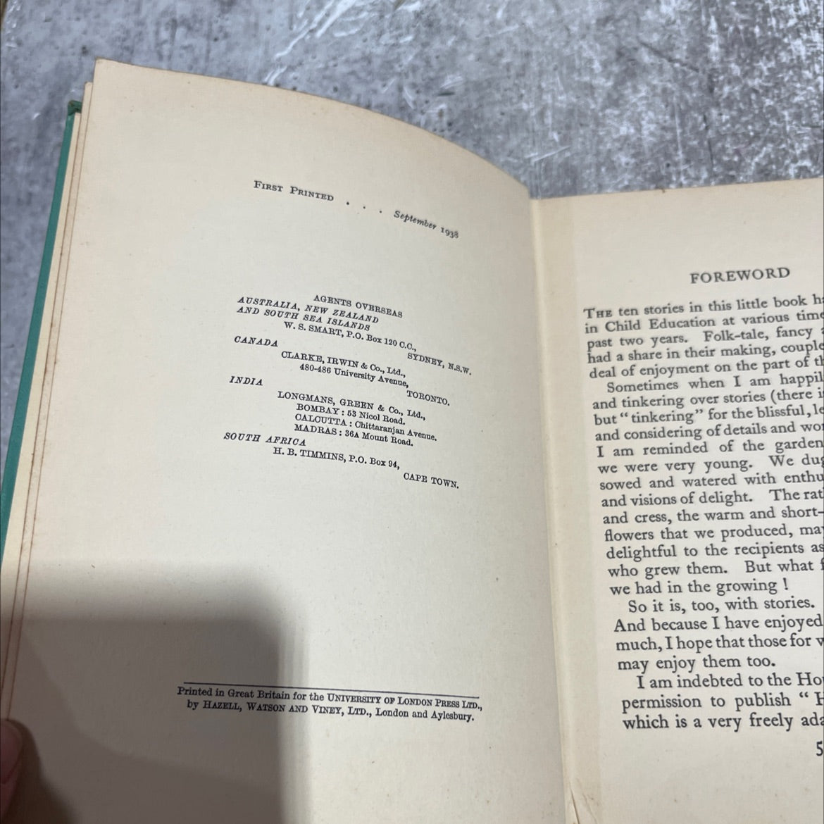tell me a tale book, by elizabeth clark, 1938 Hardcover image 3