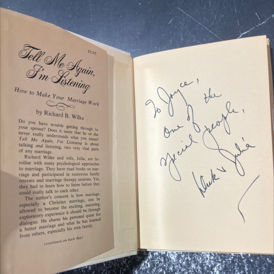 tell me again, i'm listening book, by richard b. wilke, 1973 Hardcover image 4