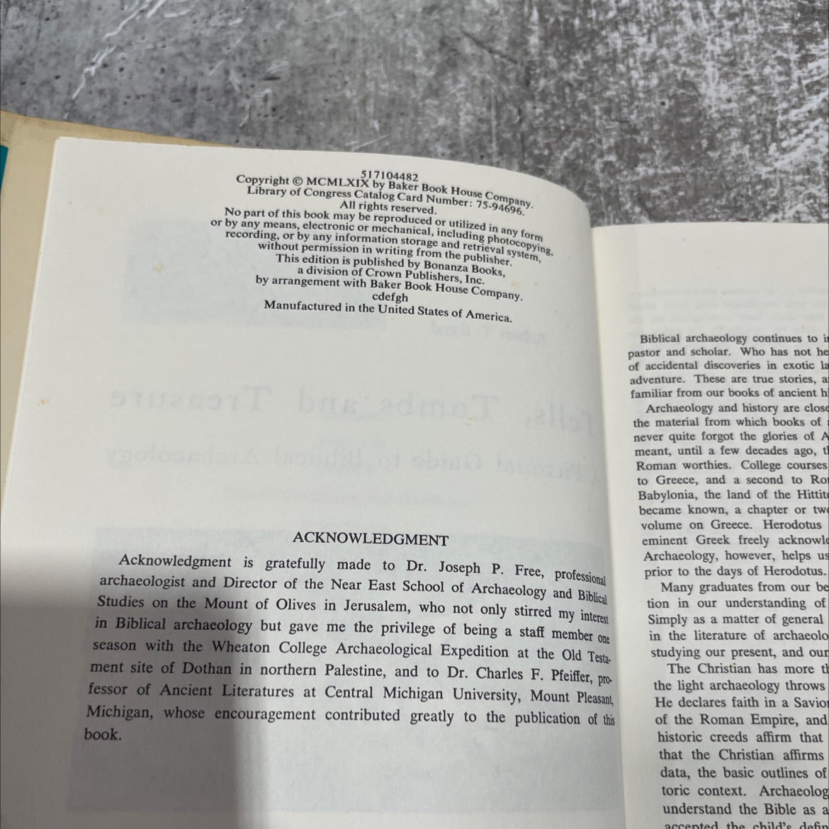 tells, tombs and treasure a pictorial guide to biblical archaeology book, by Robert T. Boyd, 1969 Hardcover image 3