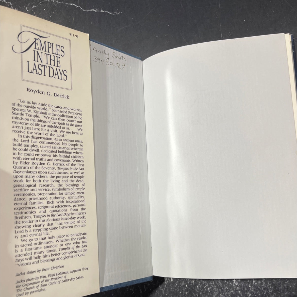 temples in the last days book, by royden g. derrick, 1987 Hardcover image 4