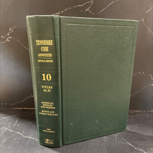 tennessee code annotated volume 10 book, by unknown, 1993 Hardcover image 1