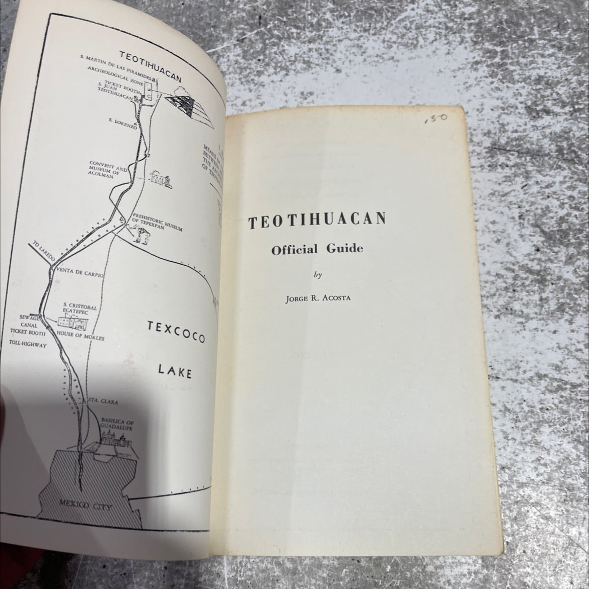 teotihuacan official guide book, by jorge r. acosta, 1968 Paperback image 2