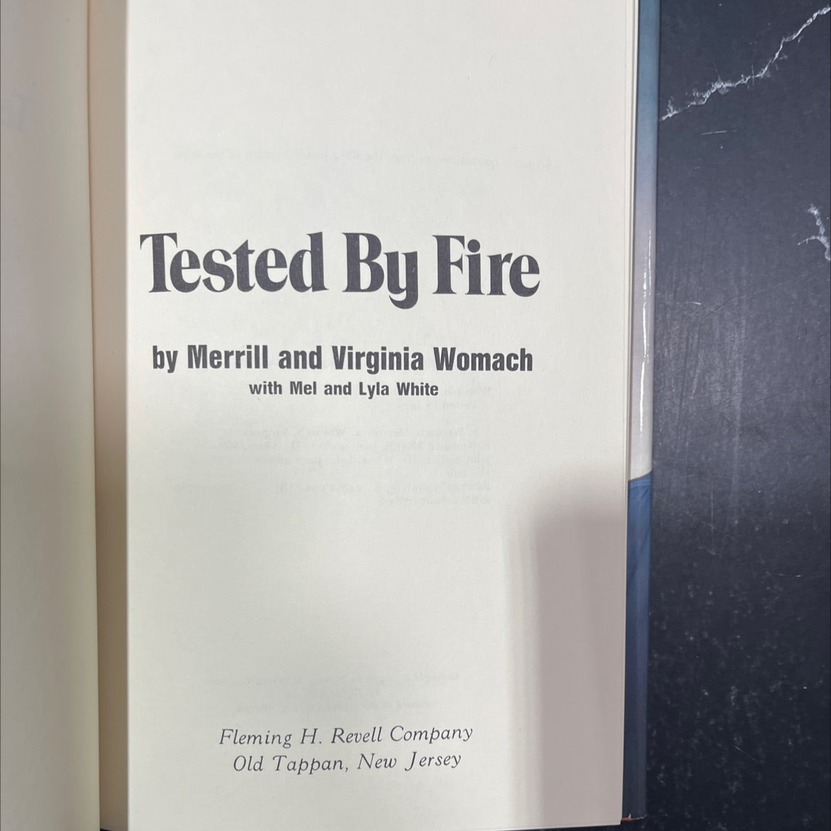 tested by fire book, by merrill and virginia womach, 1976 Hardcover image 2