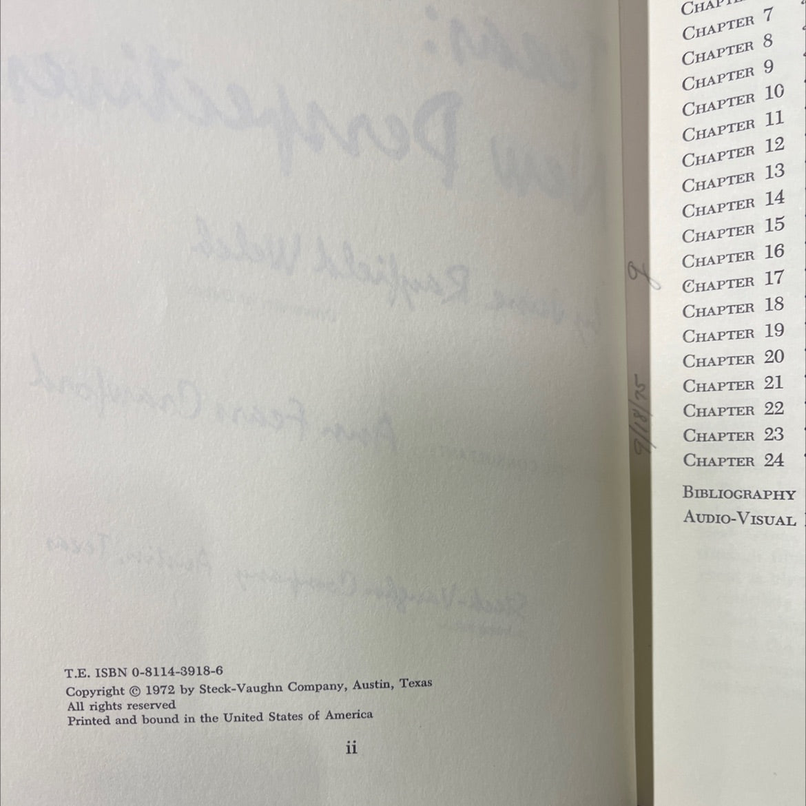 texas: new perspectives book, by june rayfield welch, 1972 Hardcover image 3