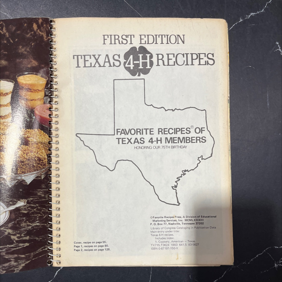 texas 4-h recipes book, by unknown, 1983 Paperback image 2