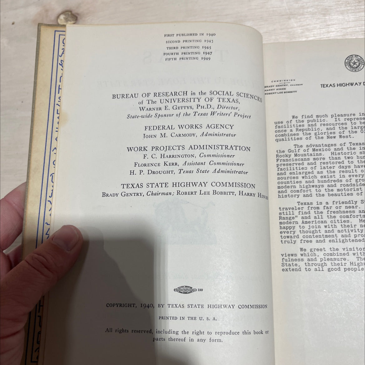 texas a guide to the lone star state book, by workers of the writers' program of the work projects administration in image 3