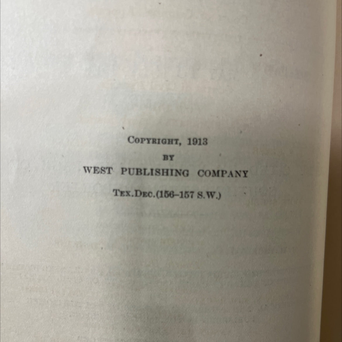 texas decisions numbered volume r system book, by unknown, 1913 Hardcover image 3
