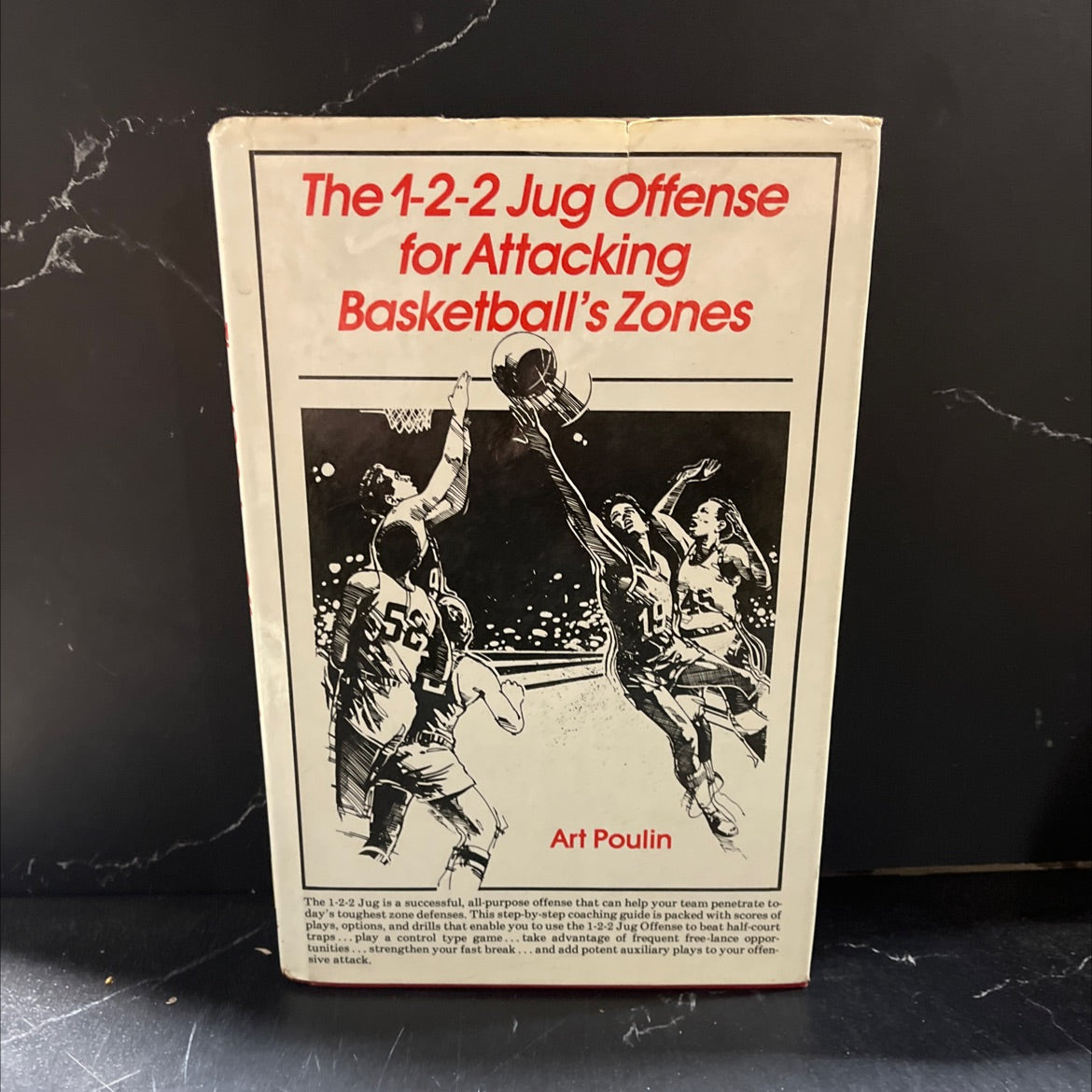 the 1-2-2 jug offense for attacking basketball's zones book, by Art Poulin, 1983 Hardcover image 1