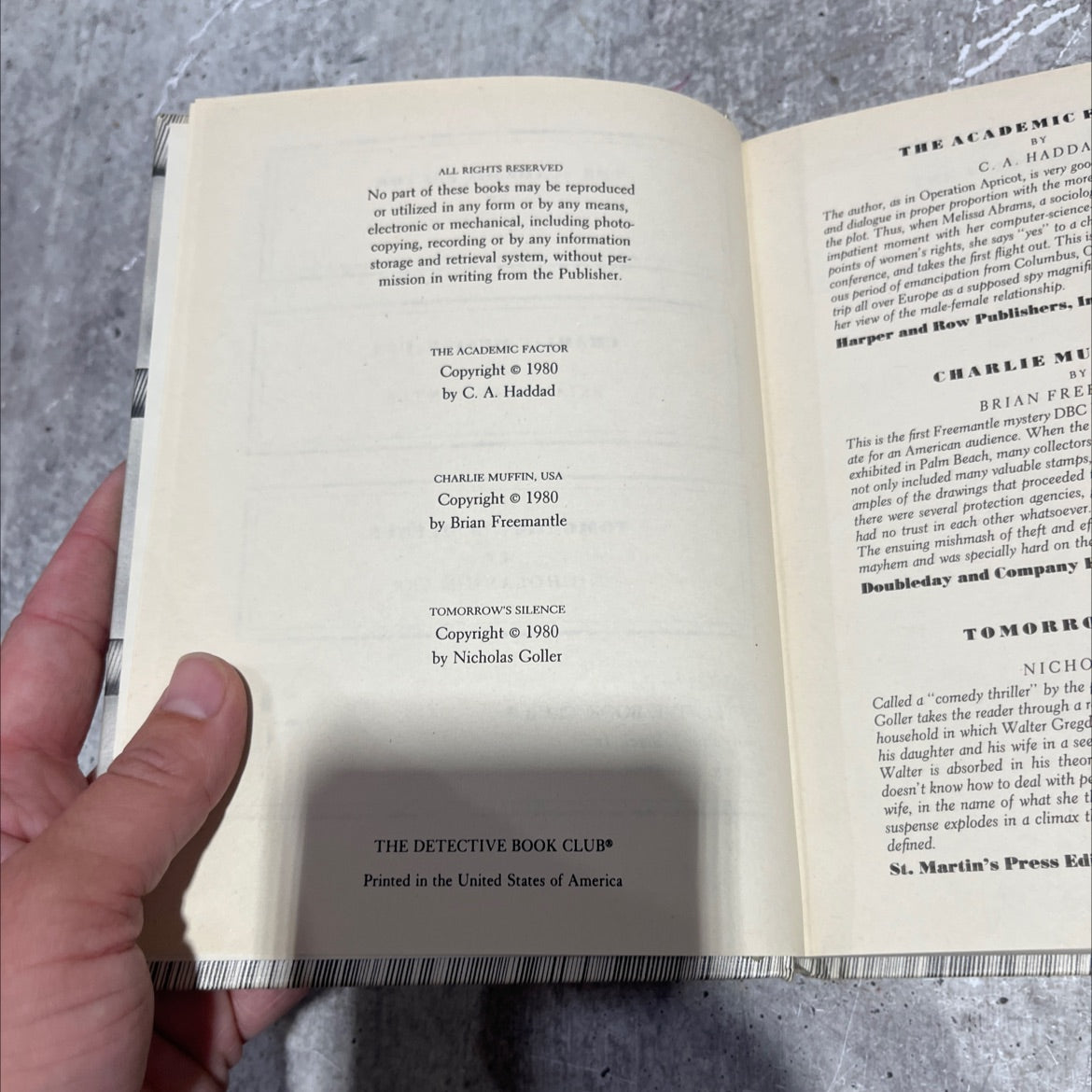the academic factor book, by c. a. haddad, 1980 Hardcover image 3