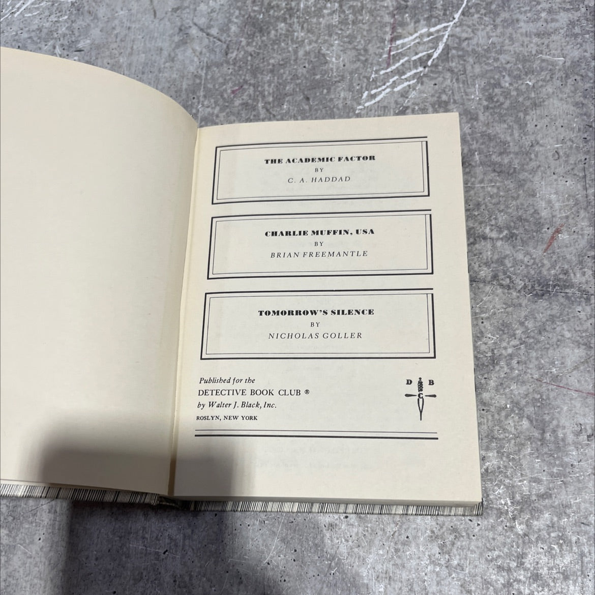 the academic factor book, by c. a. haddad, 1980 Hardcover image 2