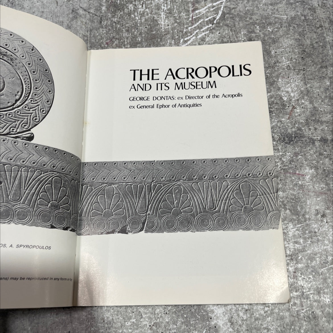 the acropolis and its museum book, by george dontas, 1979 Paperback image 2