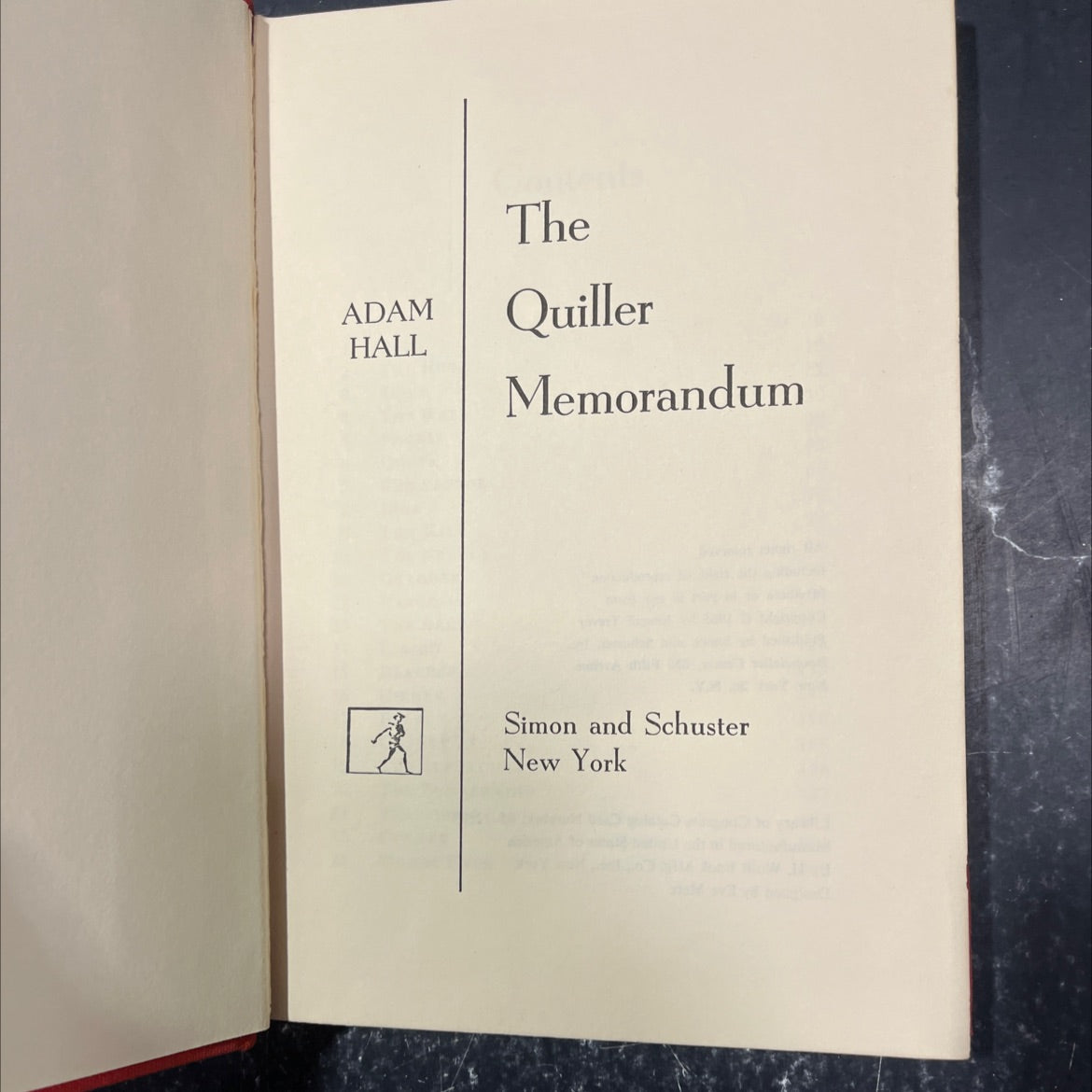 the adam quiller hall memorandum book, by Jonquil Trevor, 1965 Hardcover image 2