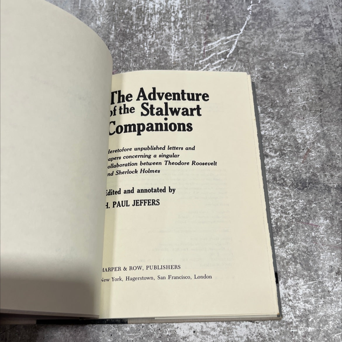 the adventure of the stalwart companions book, by h. paul jeffers, 1978 Hardcover image 2