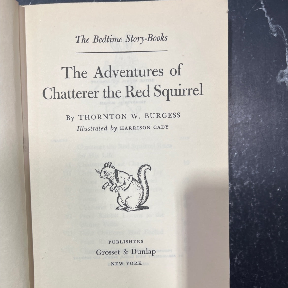 the adventures of chatterer the red squirrel book, by thornton w. burgess, 1943 Hardcover image 2