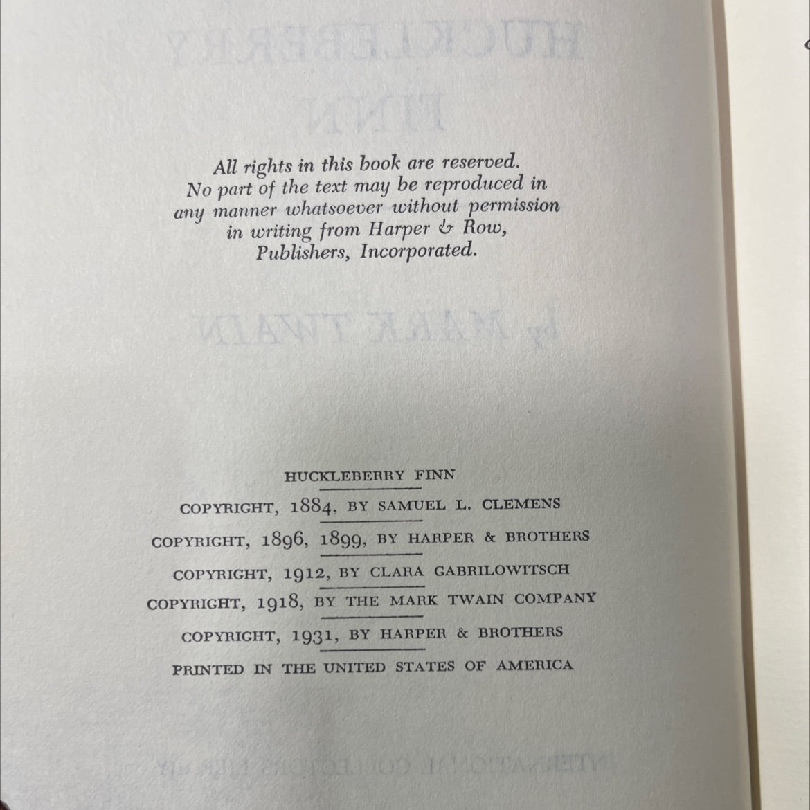 the adventures of huckleberry finn book, by mark twain, 1931 Hardcover image 3